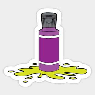 Colorful Acrylic Paint Icon Sticker